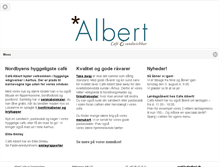 Tablet Screenshot of cafealbert.dk